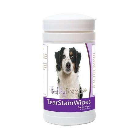Healthy Breeds Miniature American Shepherd Tear Stain Wipes, 70PK 840235182054